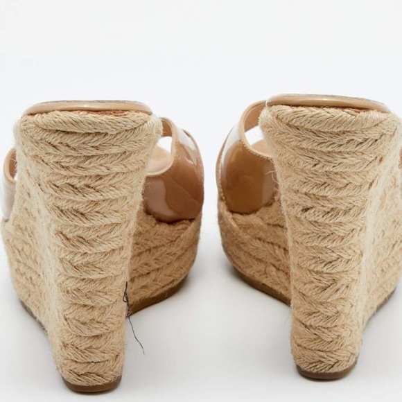 Jimmy Choo Nude Patent Leather Wedges Size EU 41 - Picture 12 of 16